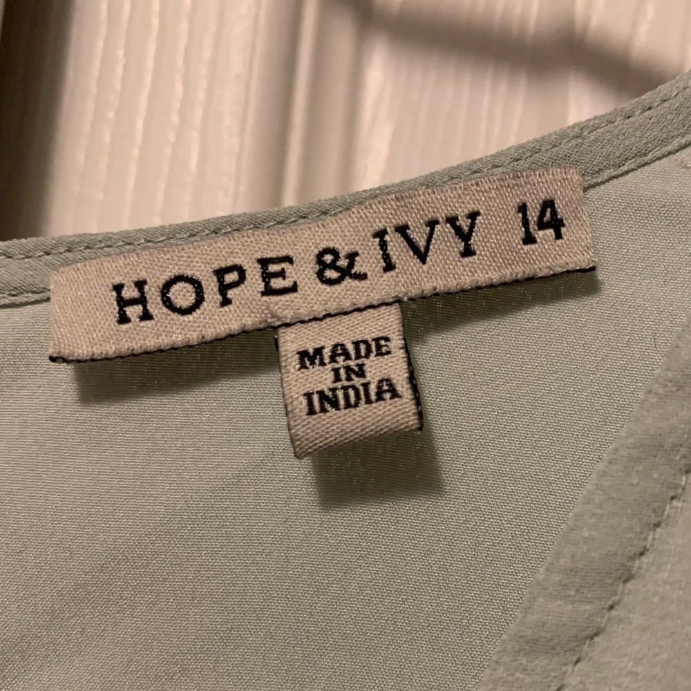 EUC Hope & Ivy Embroidered Midi Dress in Sage - Picture 10 of 16